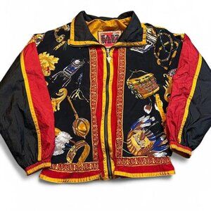 Vintage native‎ print east west lightweight windbreaker size small